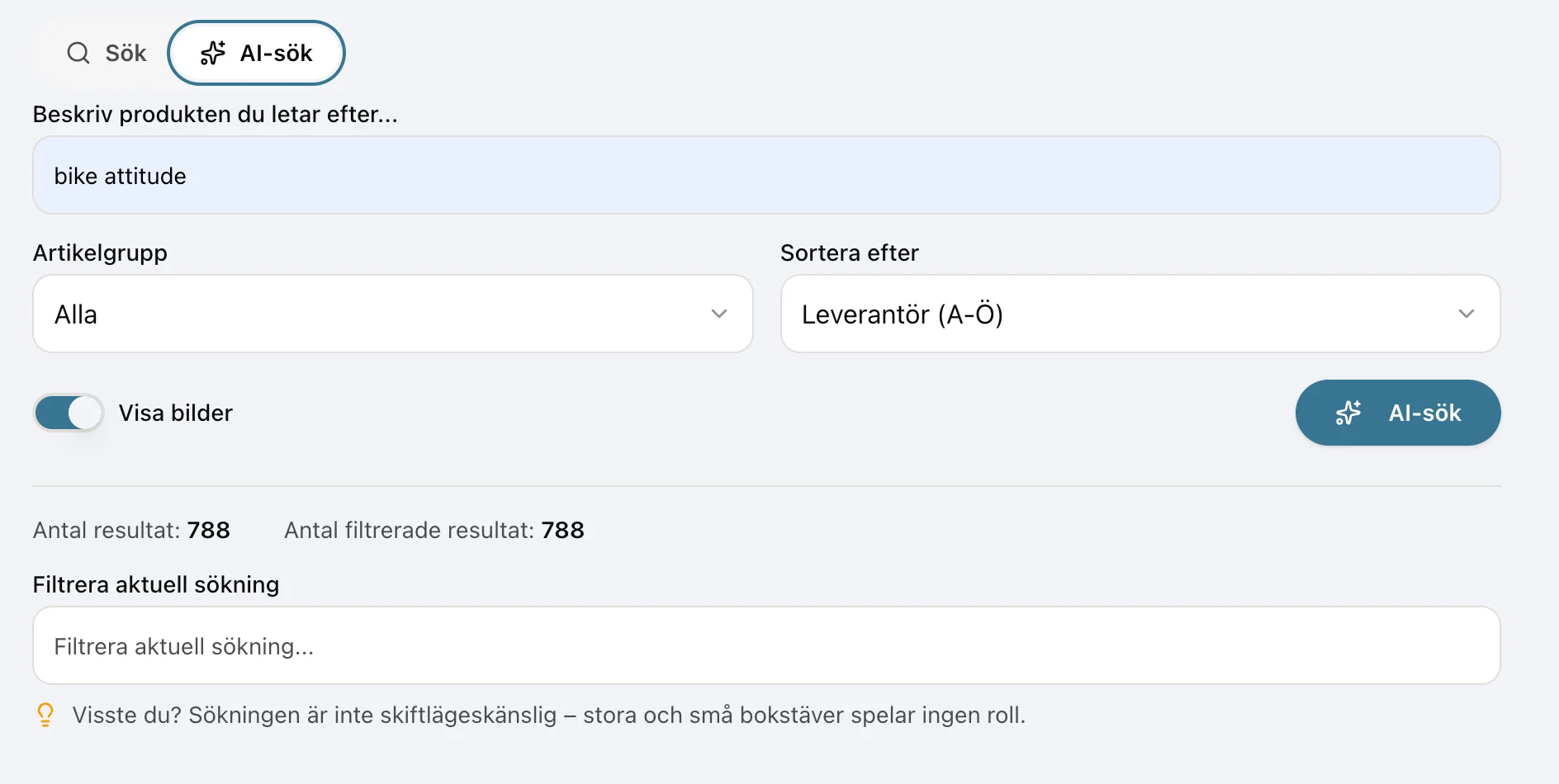 Produktsök Pro: AI-sök och dina egna inköpspriser, samlat på ett ställe